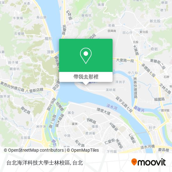 台北海洋科技大學士林校區地圖