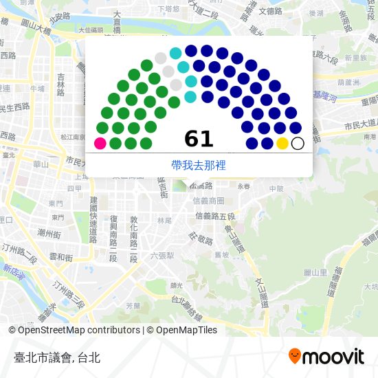 臺北市議會地圖