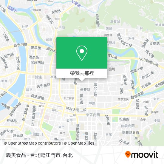 義美食品 - 台北龍江門市地圖