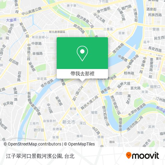 江子翠河口景觀河濱公園地圖