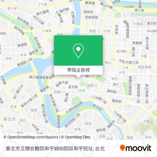 臺北市立聯合醫院和平婦幼院區和平院址地圖