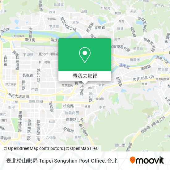 臺北松山郵局 Taipei Songshan Post Office地圖