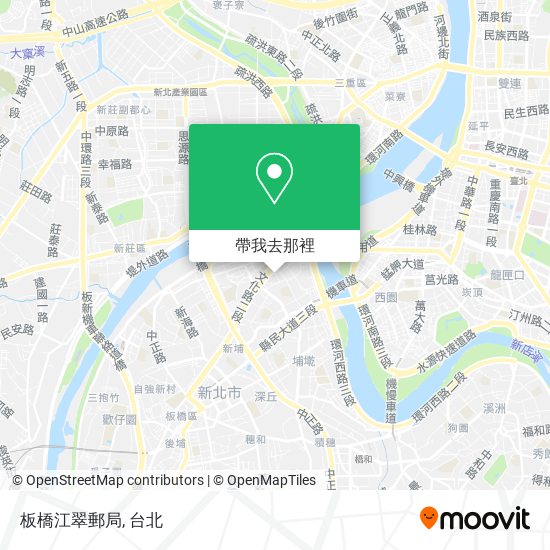板橋江翠郵局地圖
