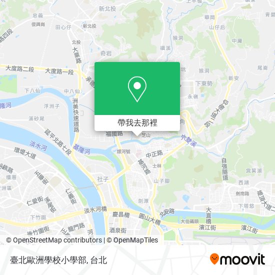 臺北歐洲學校小學部地圖