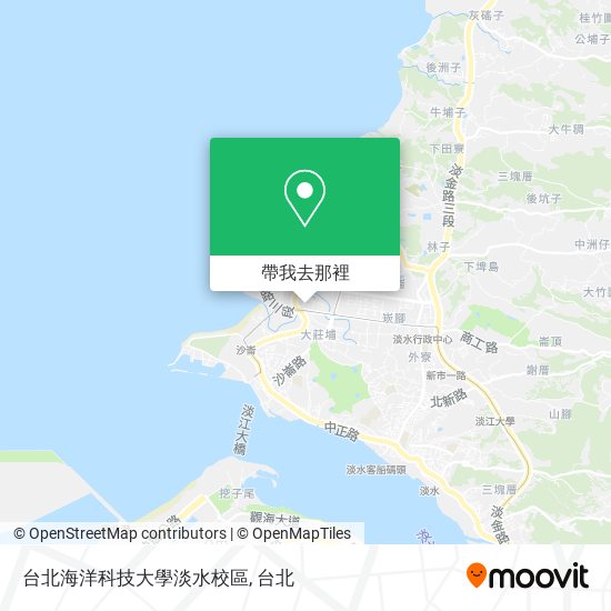 台北海洋科技大學淡水校區地圖