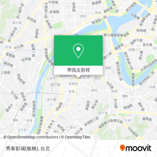 秀泰影城(板橋)地圖