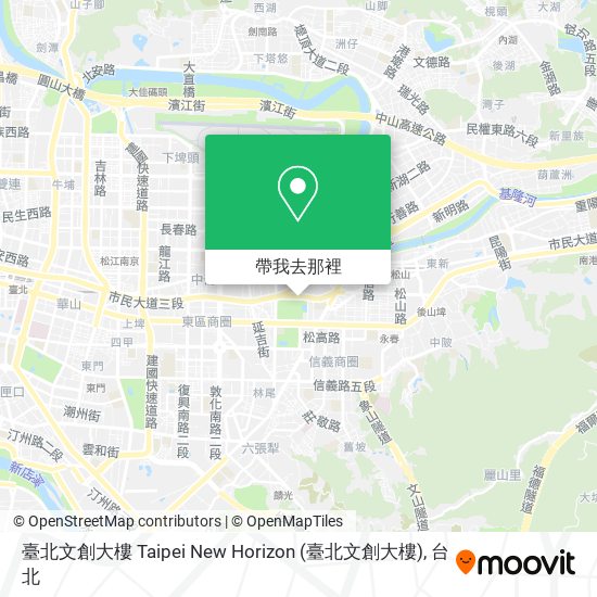 臺北文創大樓 Taipei New Horizon地圖