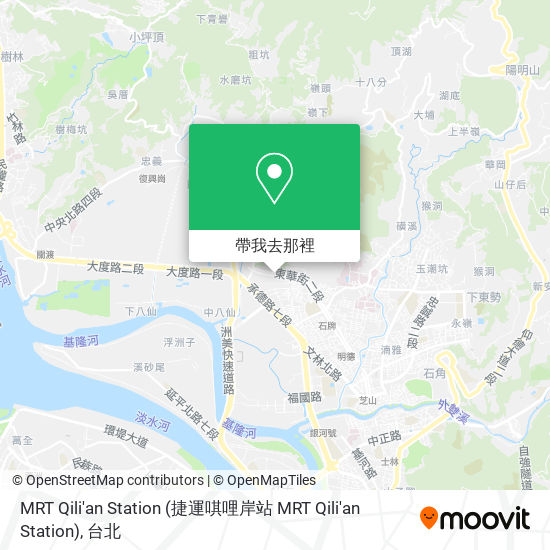 MRT Qili'an Station地圖