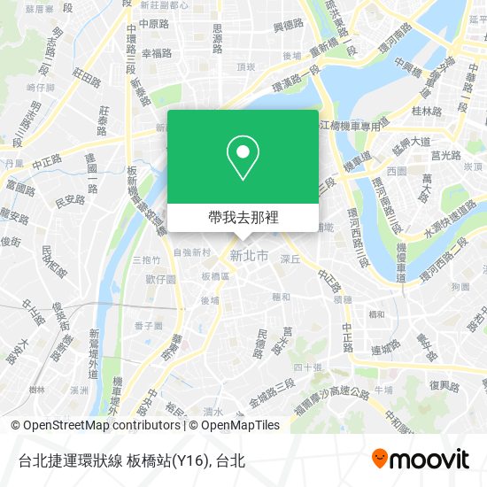 台北捷運環狀線 板橋站(Y16)地圖