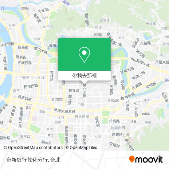 台新銀行敦化分行地圖