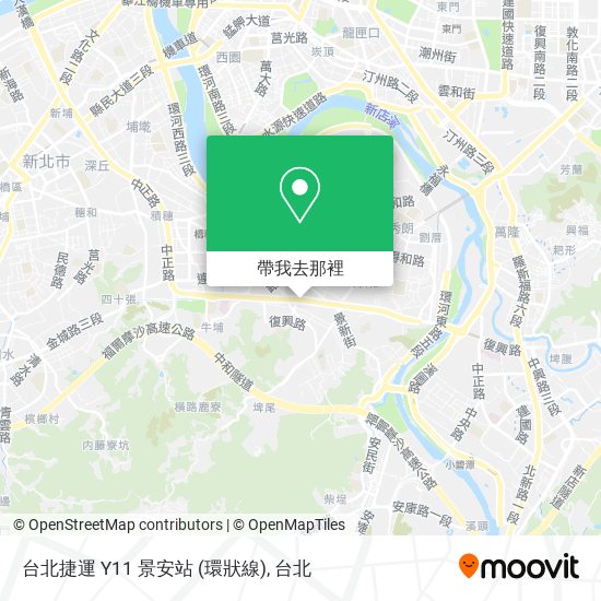 台北捷運 Y11 景安站 (環狀線)地圖