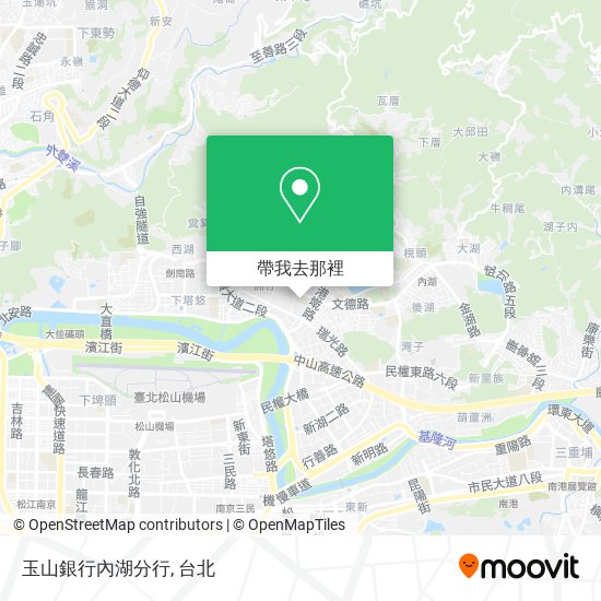 玉山銀行內湖分行地圖