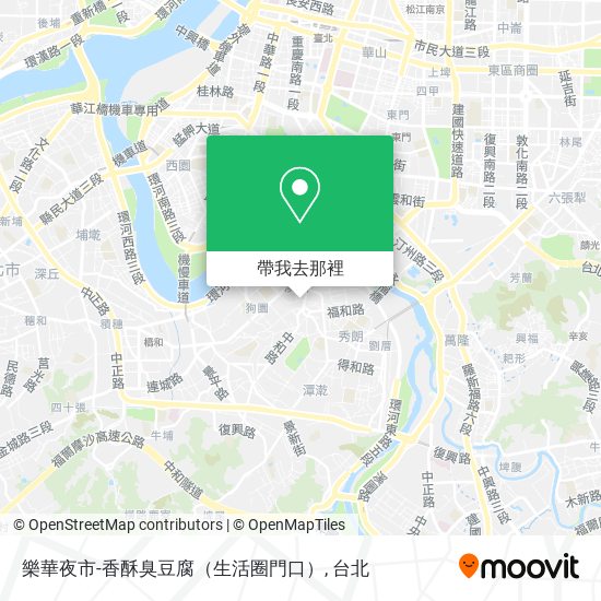 樂華夜市-香酥臭豆腐（生活圈門口）地圖