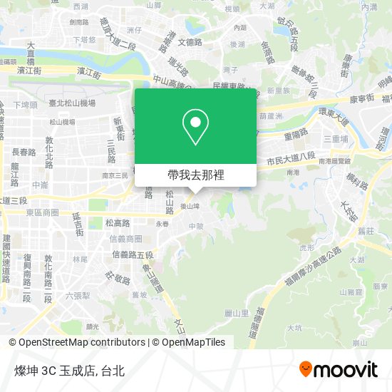 燦坤 3C 玉成店地圖