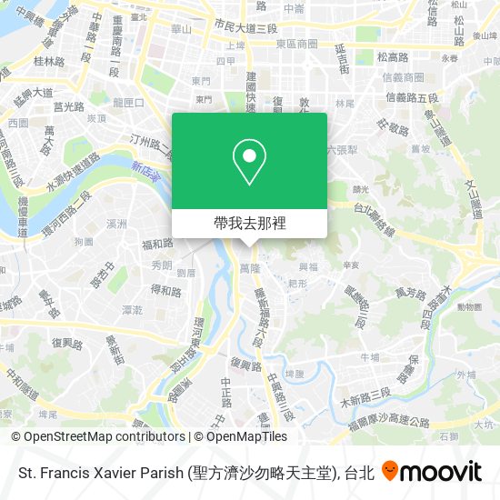 St. Francis Xavier Parish (聖方濟沙勿略天主堂)地圖