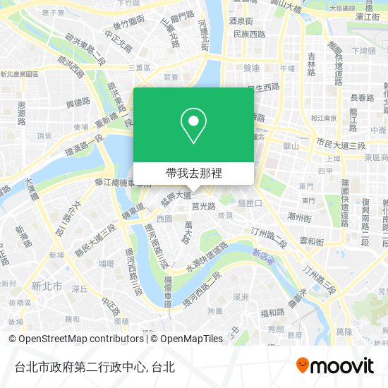 台北市政府第二行政中心地圖