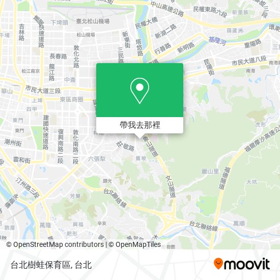 台北樹蛙保育區地圖