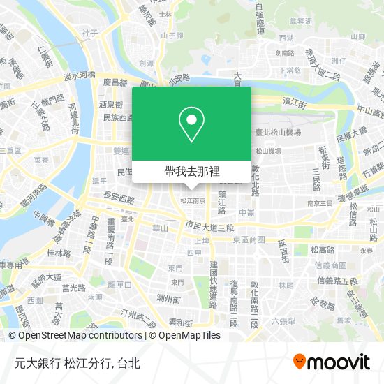 元大銀行 松江分行地圖