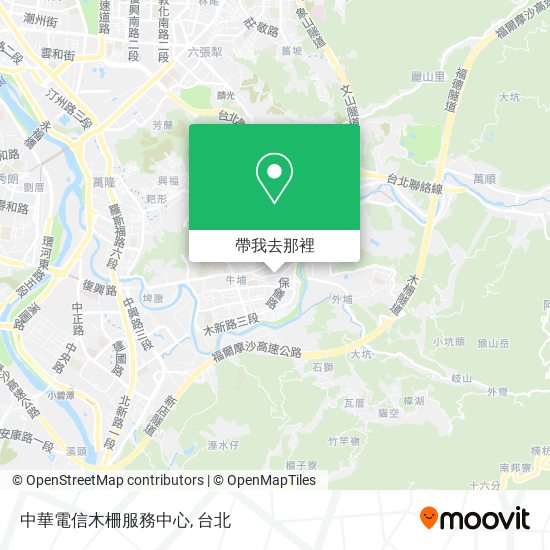 中華電信木柵服務中心地圖