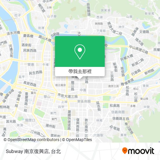 Subway 南京復興店地圖