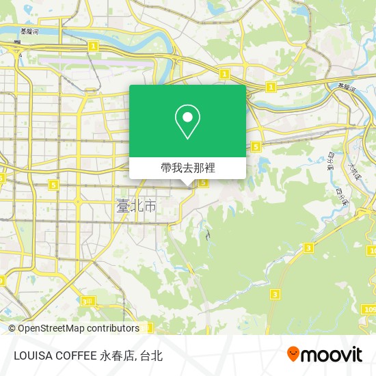 LOUISA COFFEE 永春店地圖