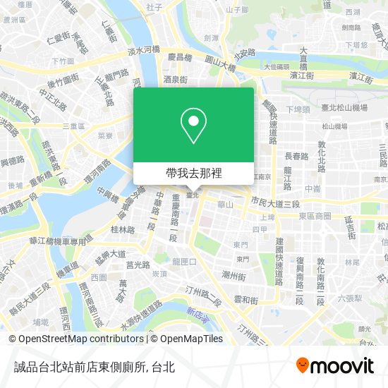 誠品台北站前店東側廁所地圖