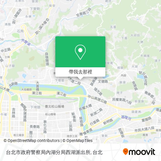 台北市政府警察局內湖分局西湖派出所地圖
