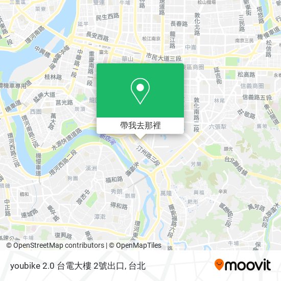 youbike 2.0 台電大樓 2號出口地圖