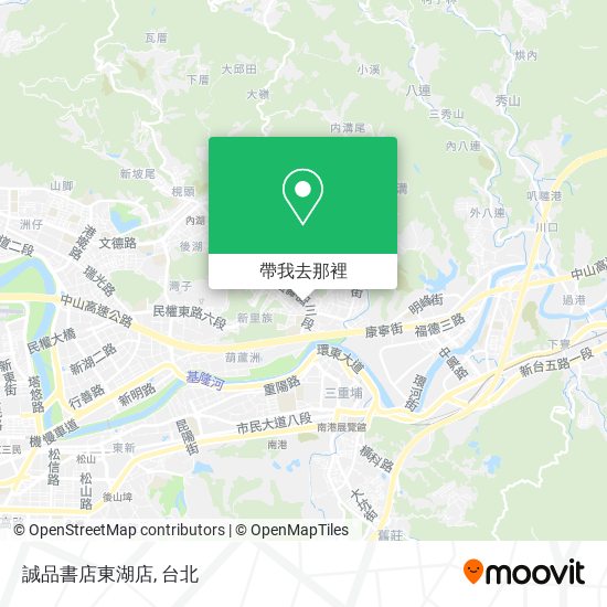 誠品書店東湖店地圖