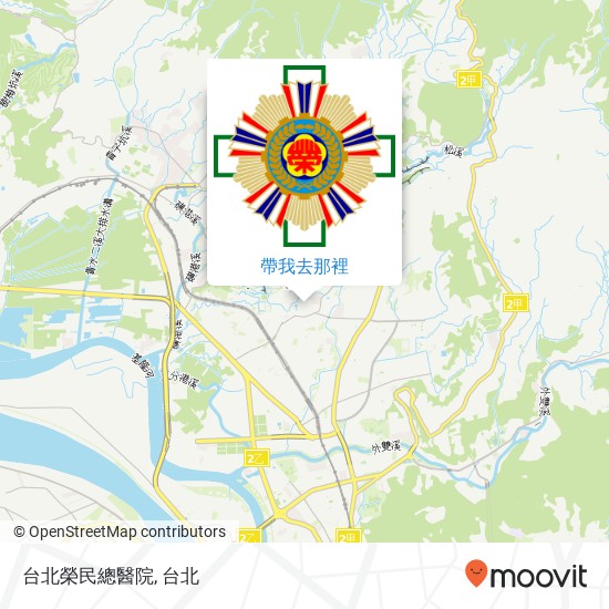 台北榮民總醫院地圖