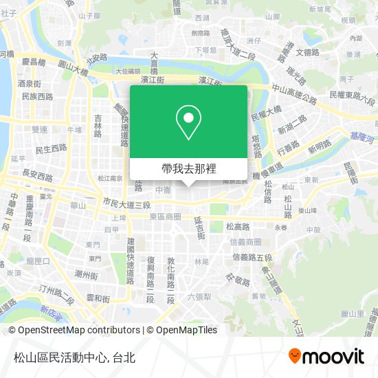 松山區民活動中心地圖
