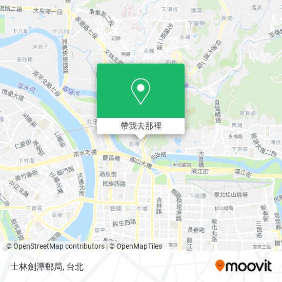 士林劍潭郵局地圖