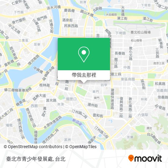 臺北市青少年發展處地圖