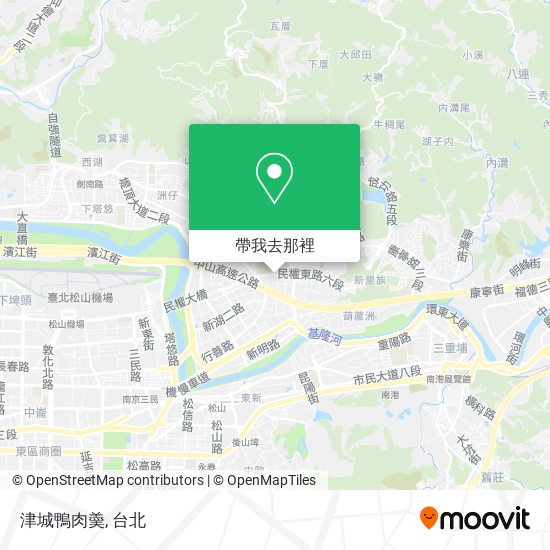 津城鴨肉羮地圖