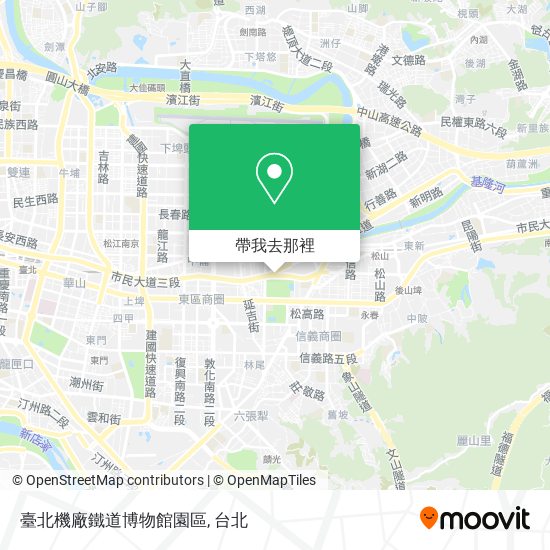 臺北機廠鐵道博物館園區地圖