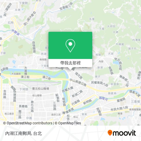 內湖江南郵局地圖