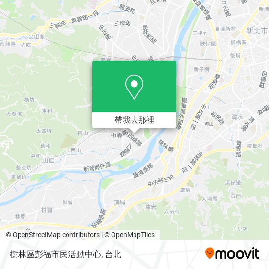 樹林區彭福市民活動中心地圖