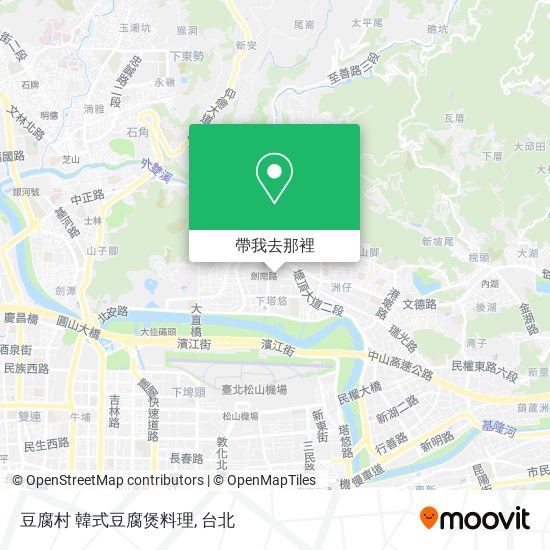 豆腐村 韓式豆腐煲料理地圖