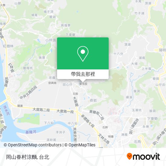 岡山眷村涼麵地圖