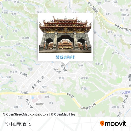 竹林山寺地圖