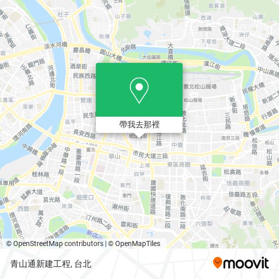 青山通新建工程地圖