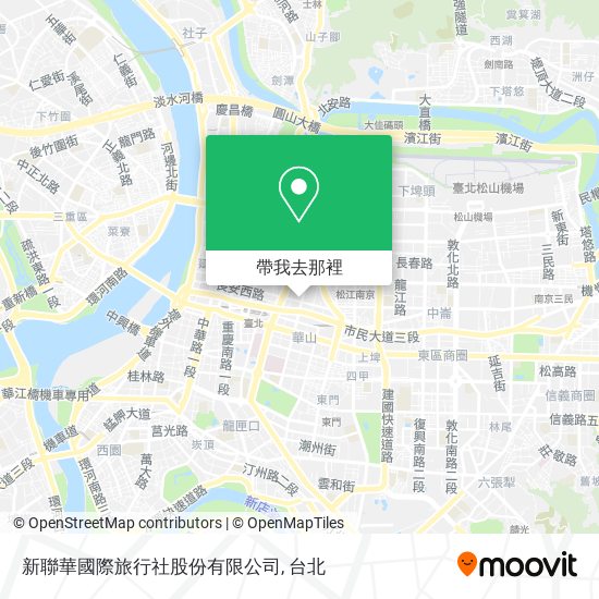 新聯華國際旅行社股份有限公司地圖