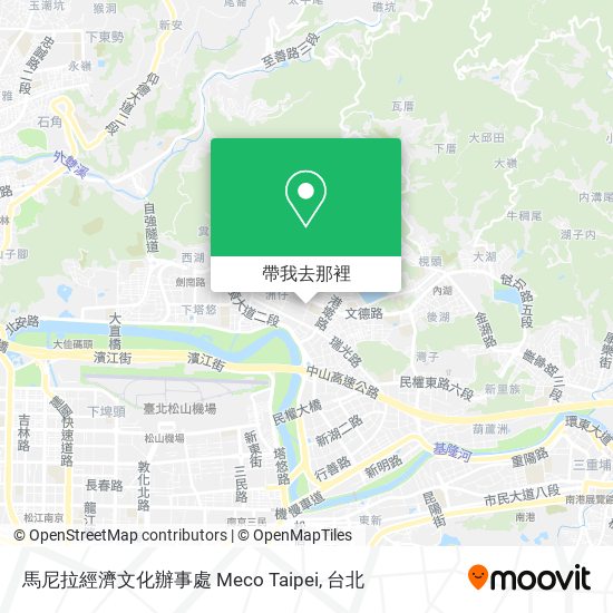 馬尼拉經濟文化辦事處 Meco Taipei地圖