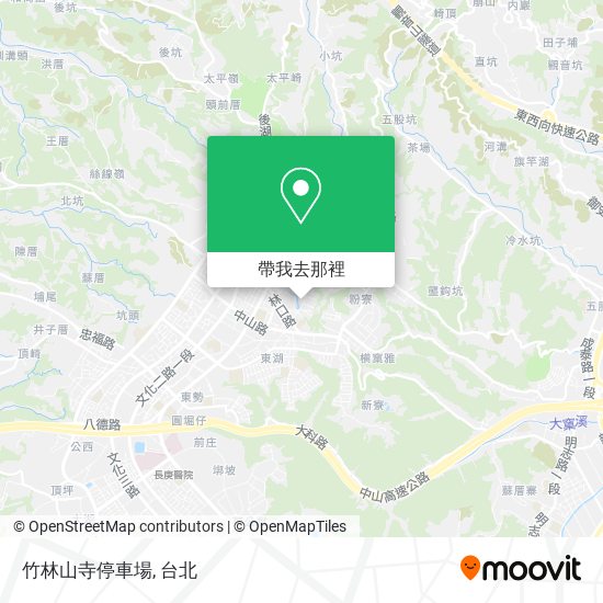 竹林山寺停車場地圖