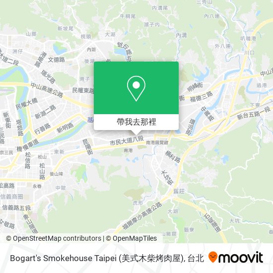 Bogart's Smokehouse Taipei (美式木柴烤肉屋)地圖