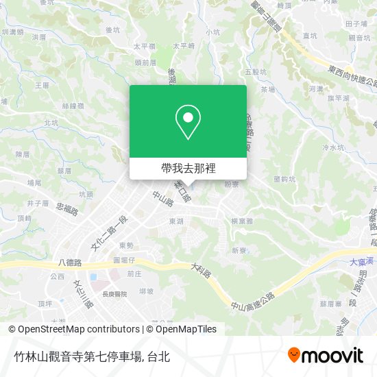 竹林山觀音寺第七停車場地圖