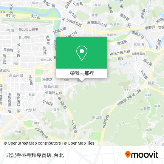 鹿記壽桃壽麵專賣店地圖