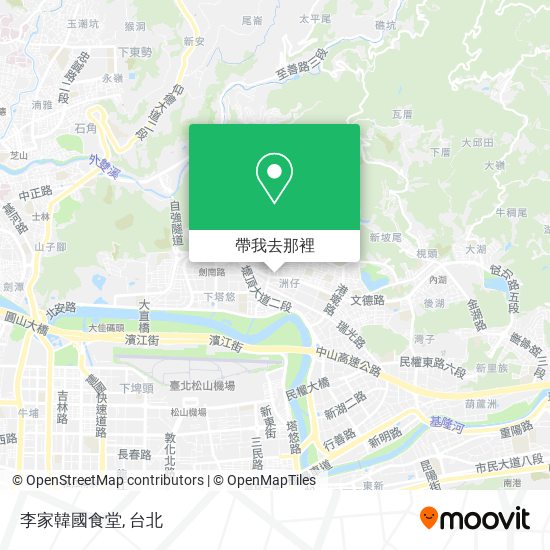 李家韓國食堂地圖