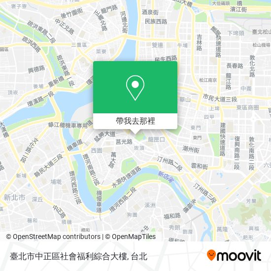臺北市中正區社會福利綜合大樓地圖