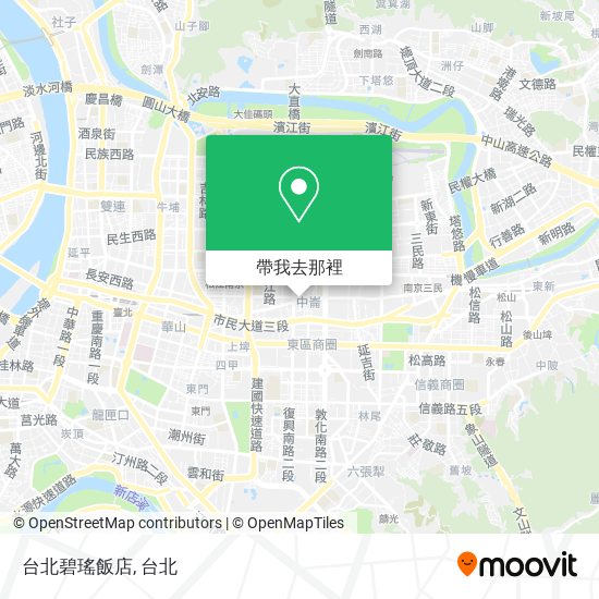 台北碧瑤飯店地圖